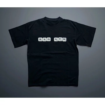 Unisex OVERSIZE póló - fekete-mandula